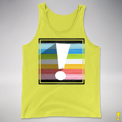 Queer Pride Flag Exclamation Point Premium Tank Top
